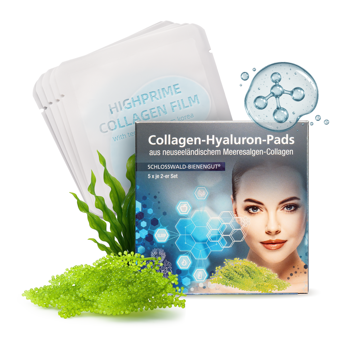 Collagen-Hyaluron-Pads®, 5 × 2 Pads